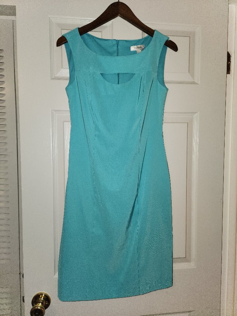 Dressbarn Turquoise Sleeveless Sheath Dress – Women’s Size 4
